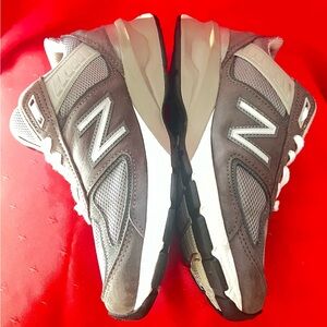 New Balance Gray and White Athletic Shoes